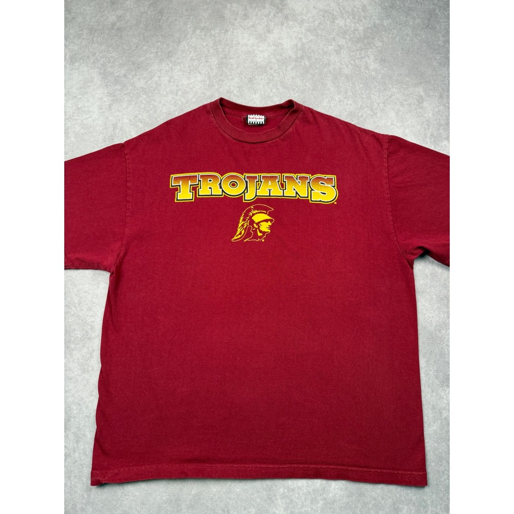 VTG USC Trojans Foot Locker Team Edition TShirt Red Men XL NCAA Football 90s